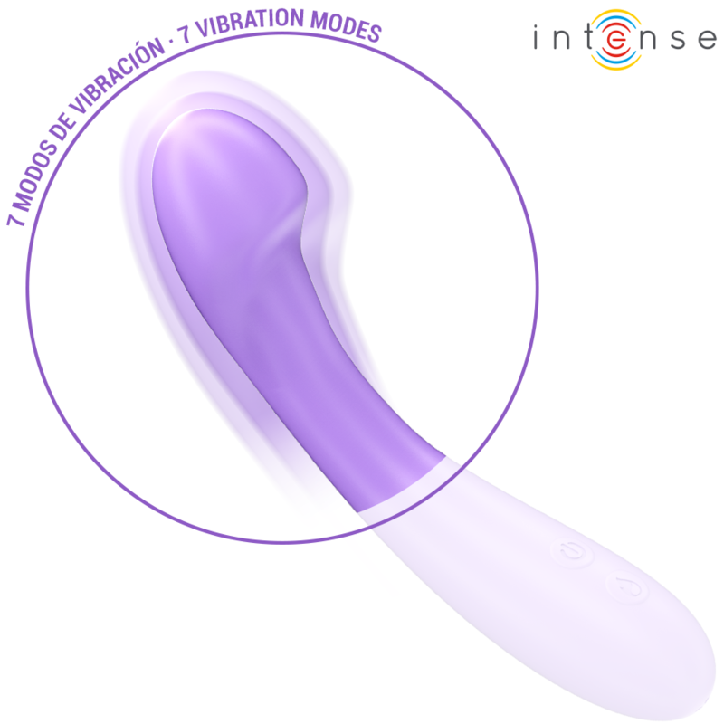 INTENSE - BECKY HEATED VIBRATOR 19 CM 7 VIBRATIONS PURPLE