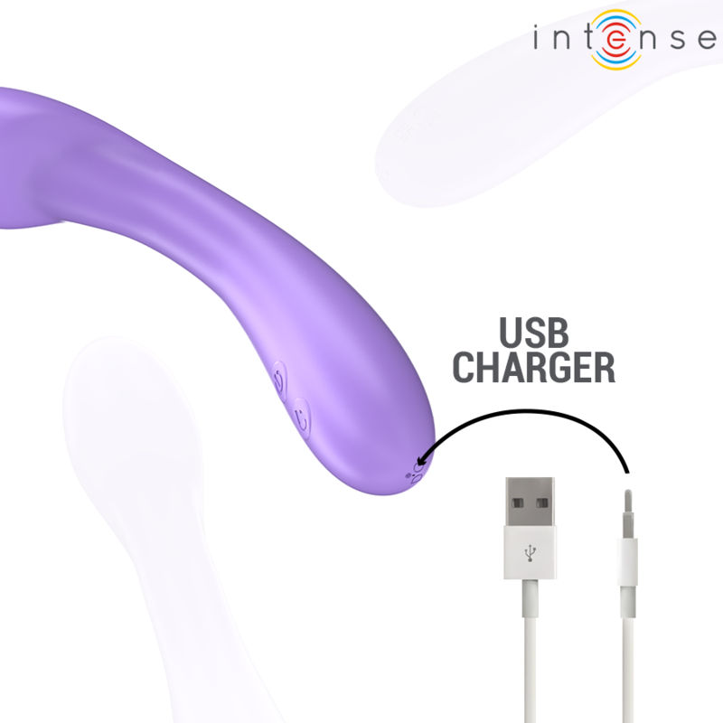 INTENSE - BECKY HEATED VIBRATOR 19 CM 7 VIBRATIONS PURPLE
