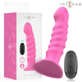 INTENSE - CINDY L-SIZE VIBRATOR SPIRAL DESIGN 10 VIBRATIONS PINK REMOTE CONTROL