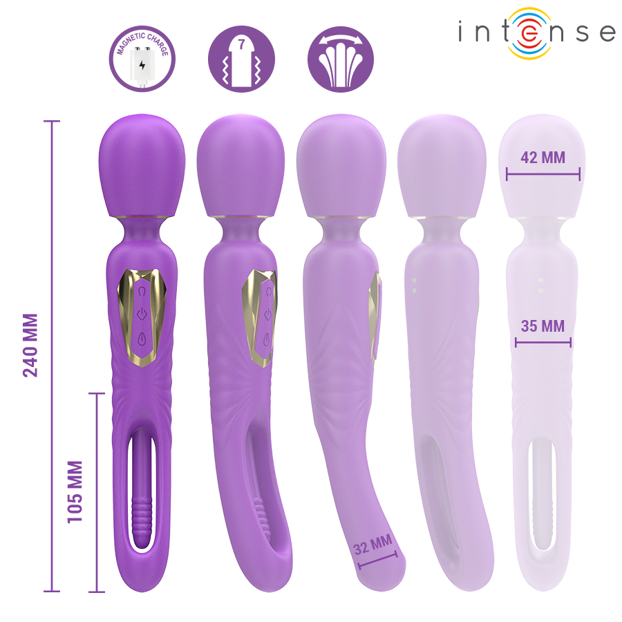 INTENSE - CHRISTY VIBRATING WAND WITH ROTATING TONGUE