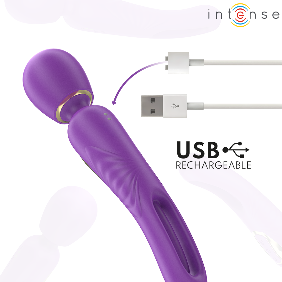 INTENSE - CHRISTY VIBRATING WAND WITH ROTATING TONGUE