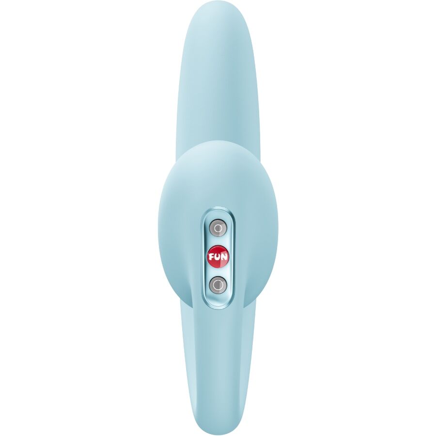 FUN FACTORY - CRESCENDO INSERTABLE DUAL AIR PULSE VIBRATOR ICE BLUE