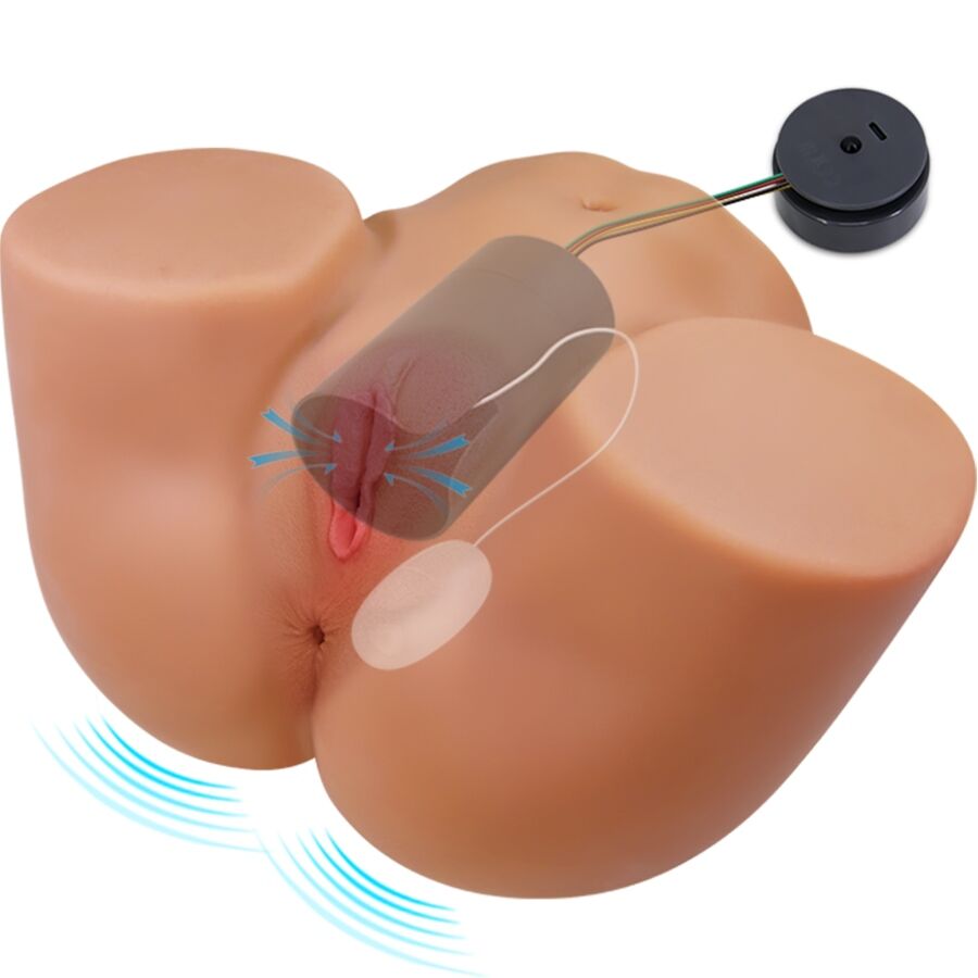 CRAZY BULL - ILANA REALISTIC FEMALE VIBRATOR AND SUCKER WITH SOUND 6.8 KG