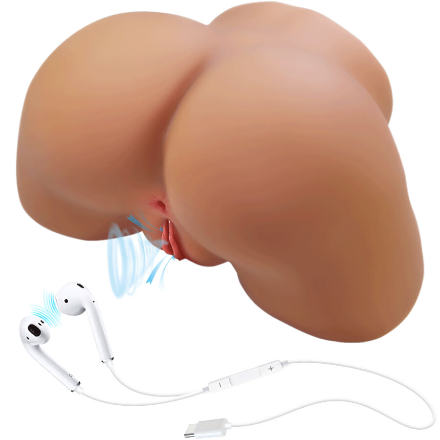 CRAZY BULL - ILANA REALISTIC FEMALE VIBRATOR AND SUCKER WITH SOUND 6.8 KG