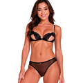 PASSION - INTIMARI BLACK BRA + PANTY SET S/M