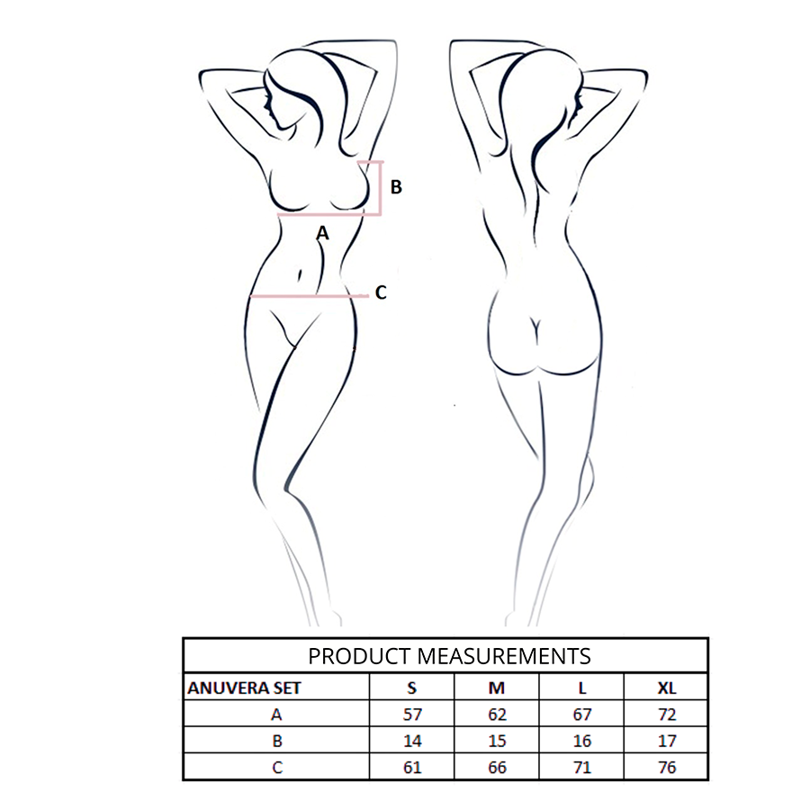 PASSION - ANUVERA FIRE BRICK BRA AND THONG SET L/XL