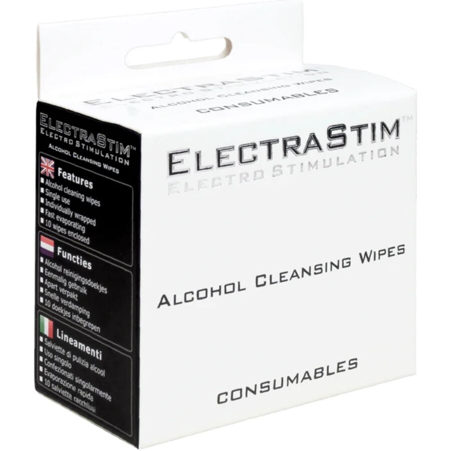 ELECTRASTIM - ALCOHOL CLEANSING WIPES 10 COUNT