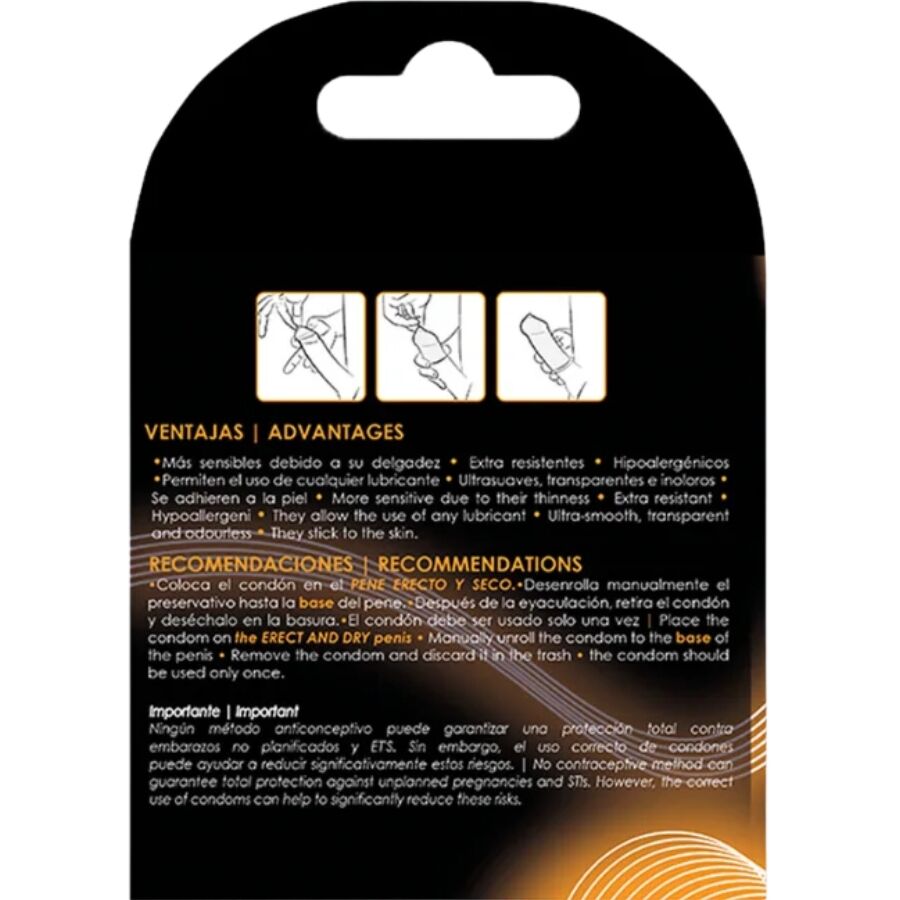 UNIQ - CLASSIC NON-LATEX CONDOMS 3 COUNT