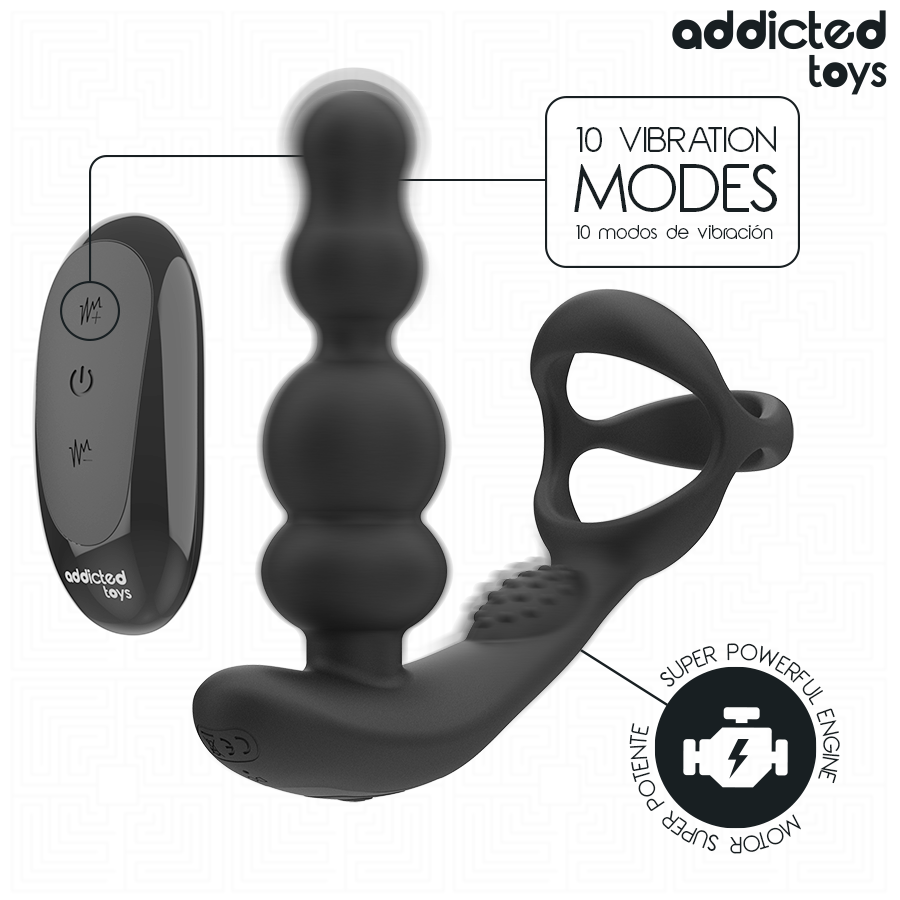 ADDICTED TOYS - ROTATING REMOTE CONTROL PROSTATE MASSAGER