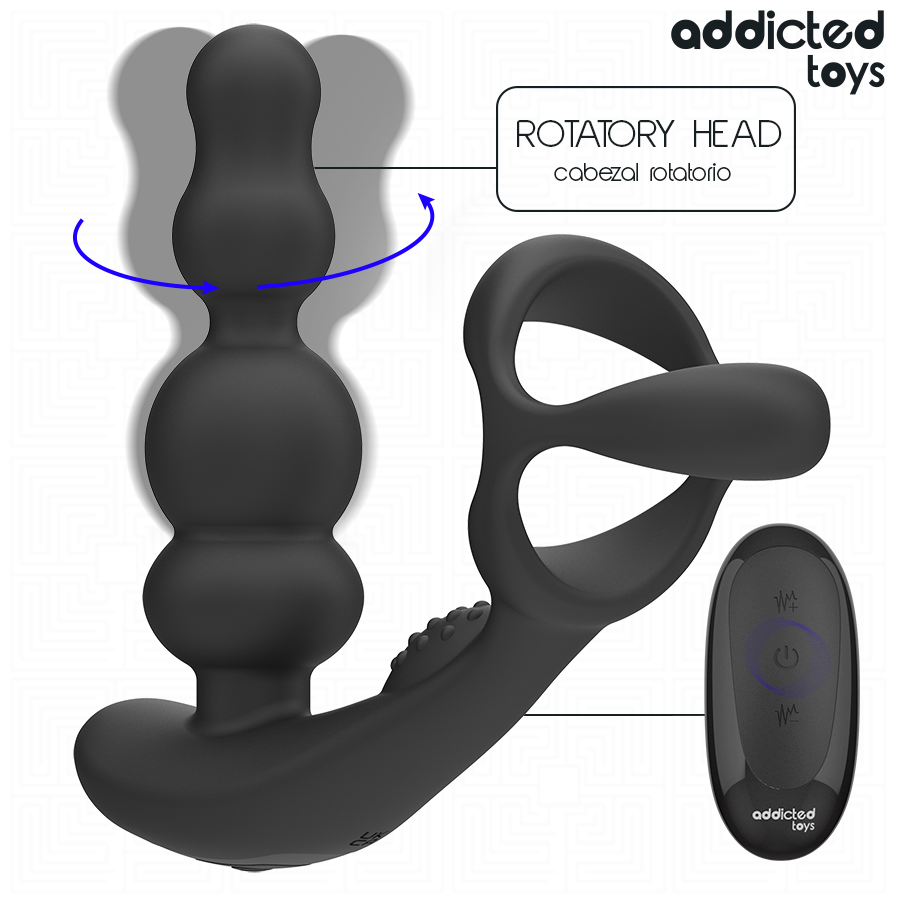 ADDICTED TOYS - ROTATING REMOTE CONTROL PROSTATE MASSAGER