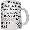 DIABLO PICANTE - WHITE MUG WITH SYNONYMS FOR BOOBS 370 ML