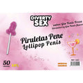 DIABLO GOLOSO - 50 GIN & TONIC PENIS-SHAPED LOLLIPOPS STRAWBERRY FLAVOR 10% ALCOHOL