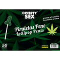 DIABLO GOLOSO - 50 SUCETTES PÉNIS ARÔME CANNABIS