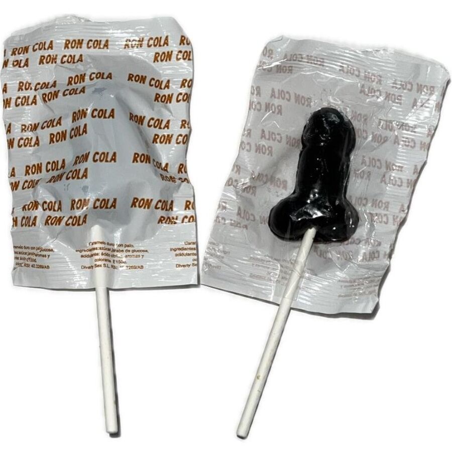 DIABLO GOLOSO - 1 COLA RUM FLAVORED PENIS LOLLIPOP 10% ALCOHOL