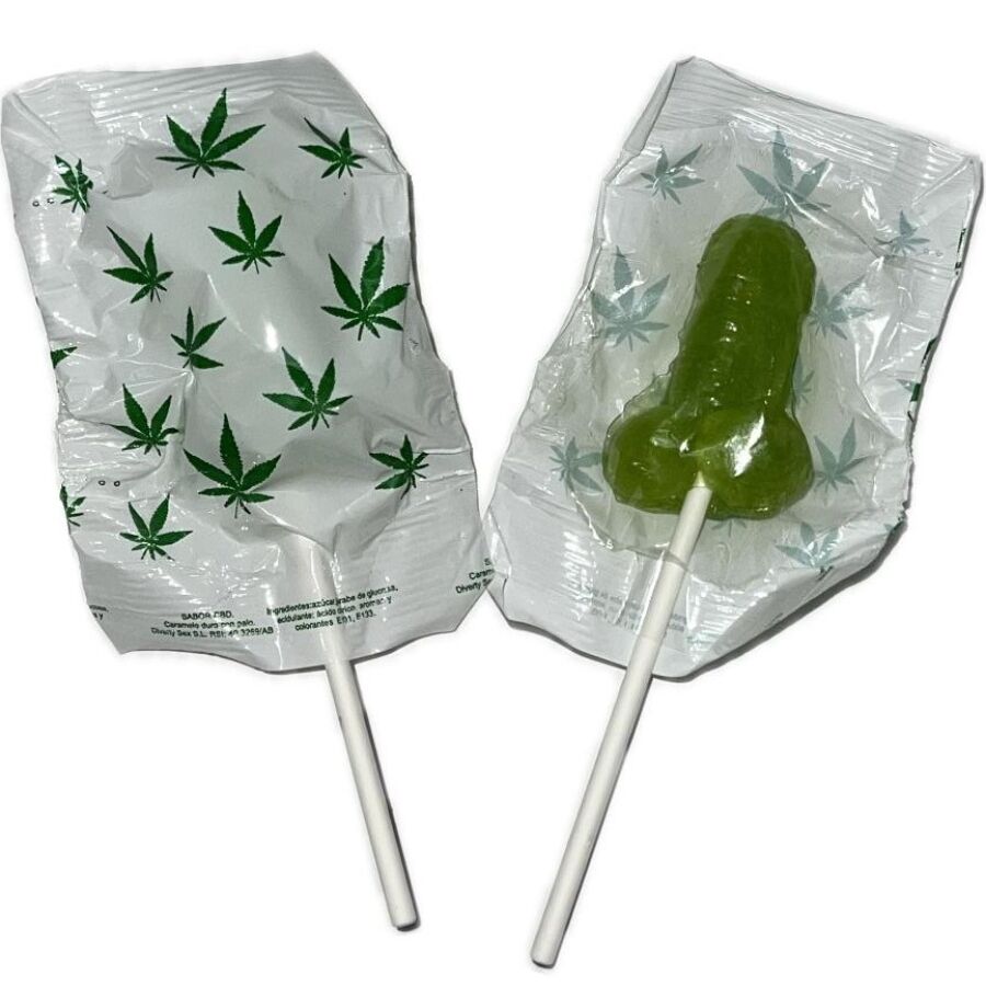 DIABLO GOLOSO - 1 CANNABIS FLAVOR PENIS LOLLIPOP