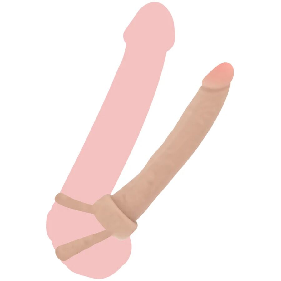 GET REAL - DOUBLE TROUBLE SILICONE ANAL DILATOR 16 CM