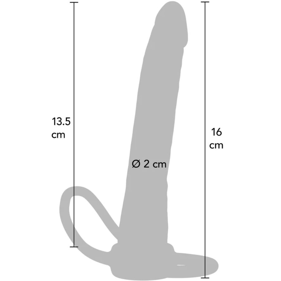 GET REAL - DOUBLE TROUBLE SILICONE ANAL DILATOR 16 CM