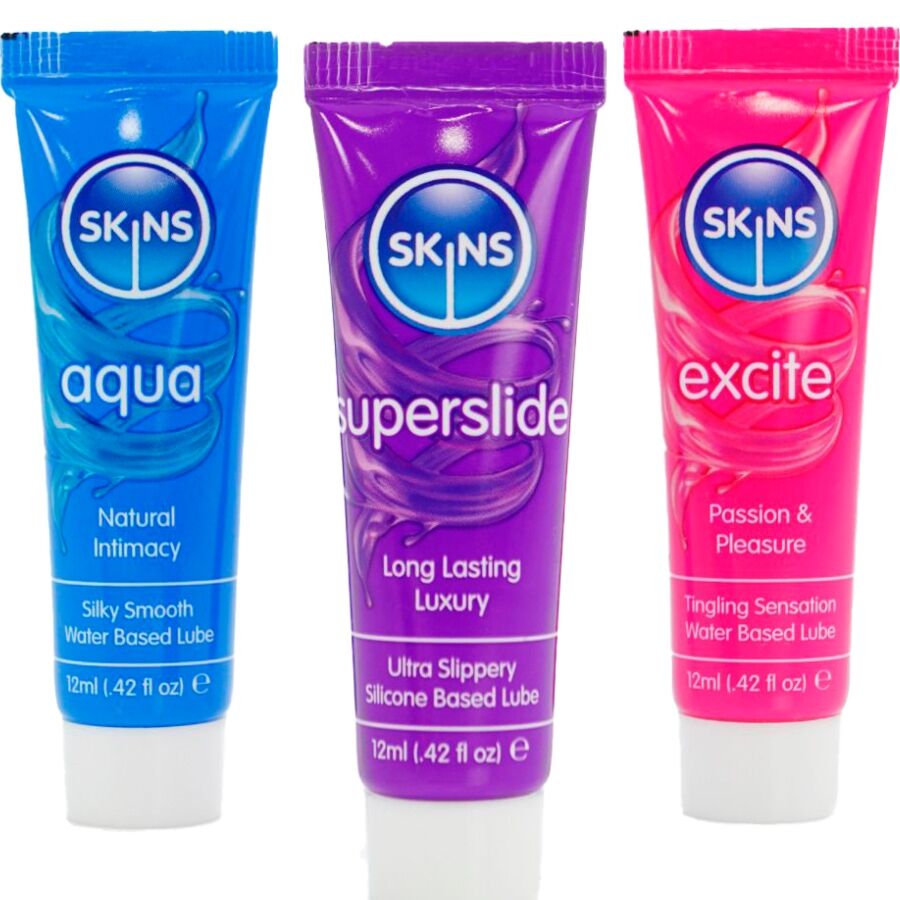 VITAL LUBRICANT KIT FOR SKIN - AQUA, SUPERSLIDE AND EXCITE (3 x 12 ml)