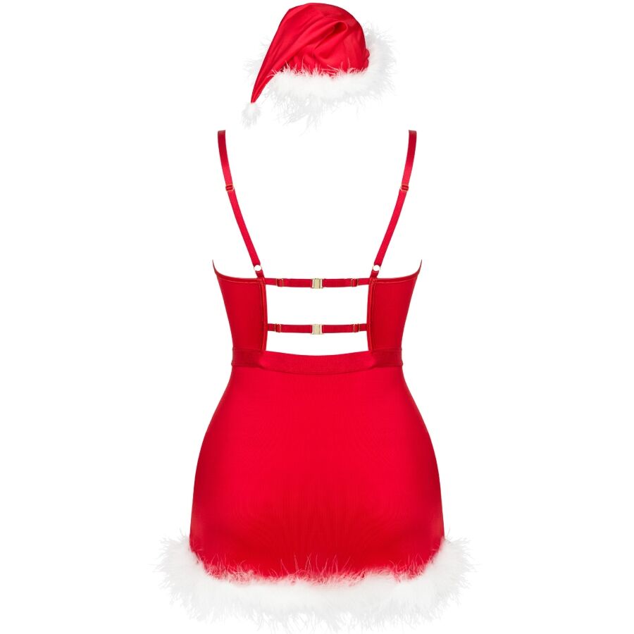 LIVCO CORSETTI FASHION - AGETHE LC 90607 CHEMISE + THONG + SANTA HAT L/XL