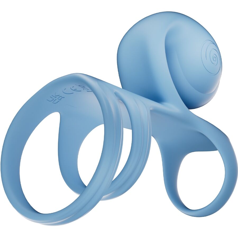 SNAIL VIBE - JOVI ARC COUPLE RING WITH BLUE REMOTE