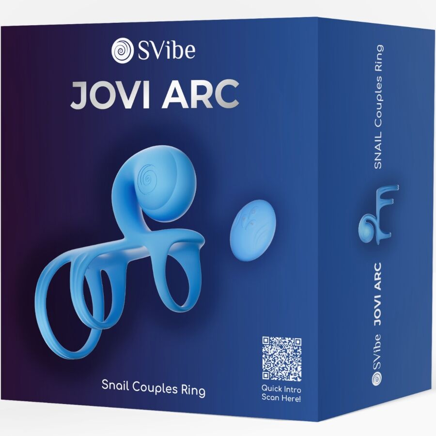 SNAIL VIBE - JOVI ARC COUPLE RING WITH BLUE REMOTE