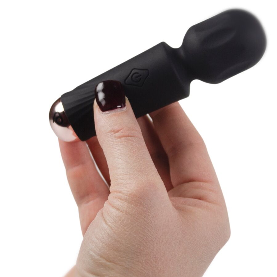ROCKS-OFF - RECHARGEABLE MINI BAGUETTE 16 FUNCTIONS BLACK TULIP