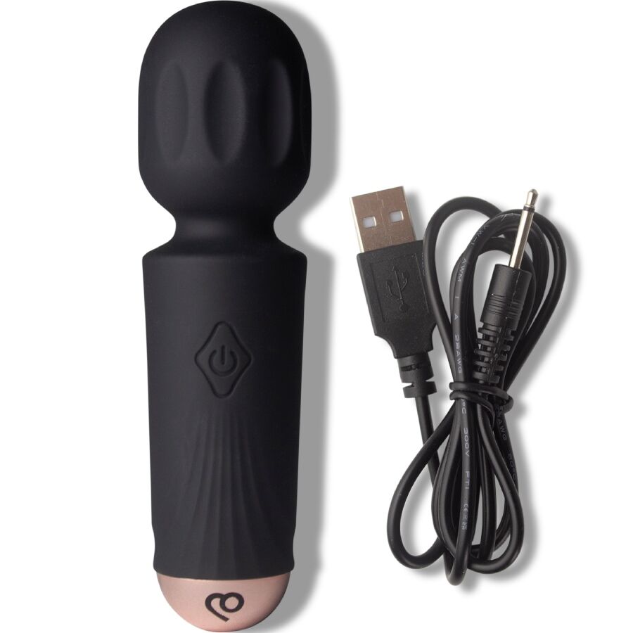 ROCKS-OFF - RECHARGEABLE MINI BAGUETTE 16 FUNCTIONS BLACK TULIP