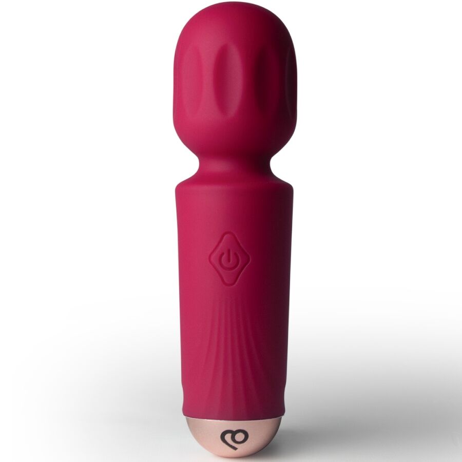 ROCKS-OFF - RECHARGEABLE MINI BAGUETTE 16 FUNCTIONS AZALEA RED