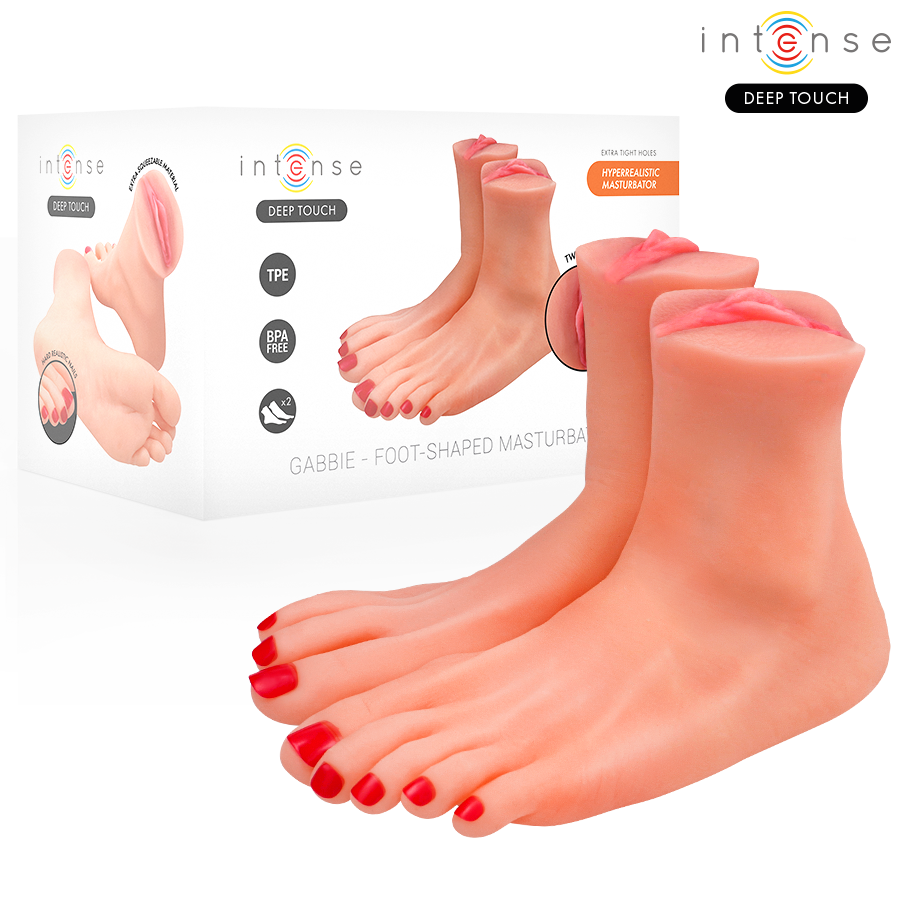 INTENSE DEEP TOUCH - GABBIE TWO-PIECE MASTURBATOR IN THE SHAPE OF A FOOT