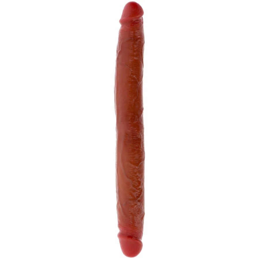 GET REAL - DOUBLE-ENDED CARAMEL SILICONE DILDO 35 CM