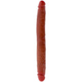 GET REAL - DOUBLE-ENDED CARAMEL SILICONE DILDO 35 CM
