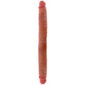 GET REAL - CARAMEL DOUBLE-ENDED SILICONE DILDO 46 CM