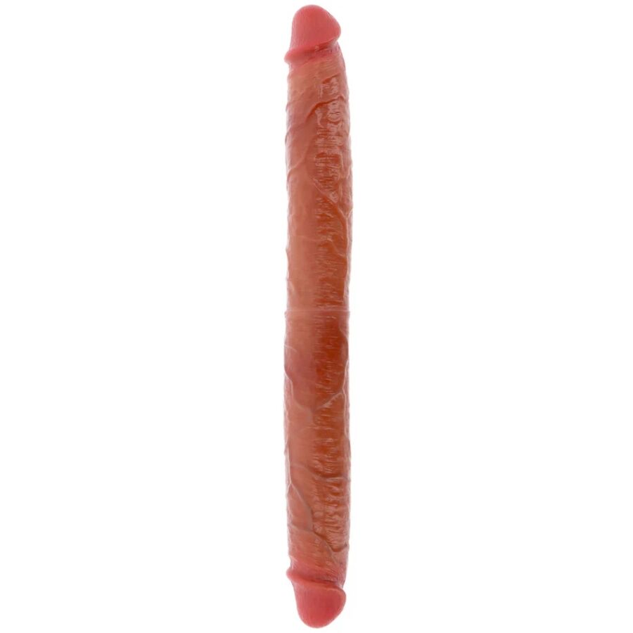 GET REAL - CARAMEL DOUBLE-ENDED SILICONE DILDO 46 CM