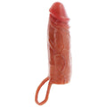 GET REAL - HYDRATING CARAMEL SILICONE PENIS SLEEVE 16 CM