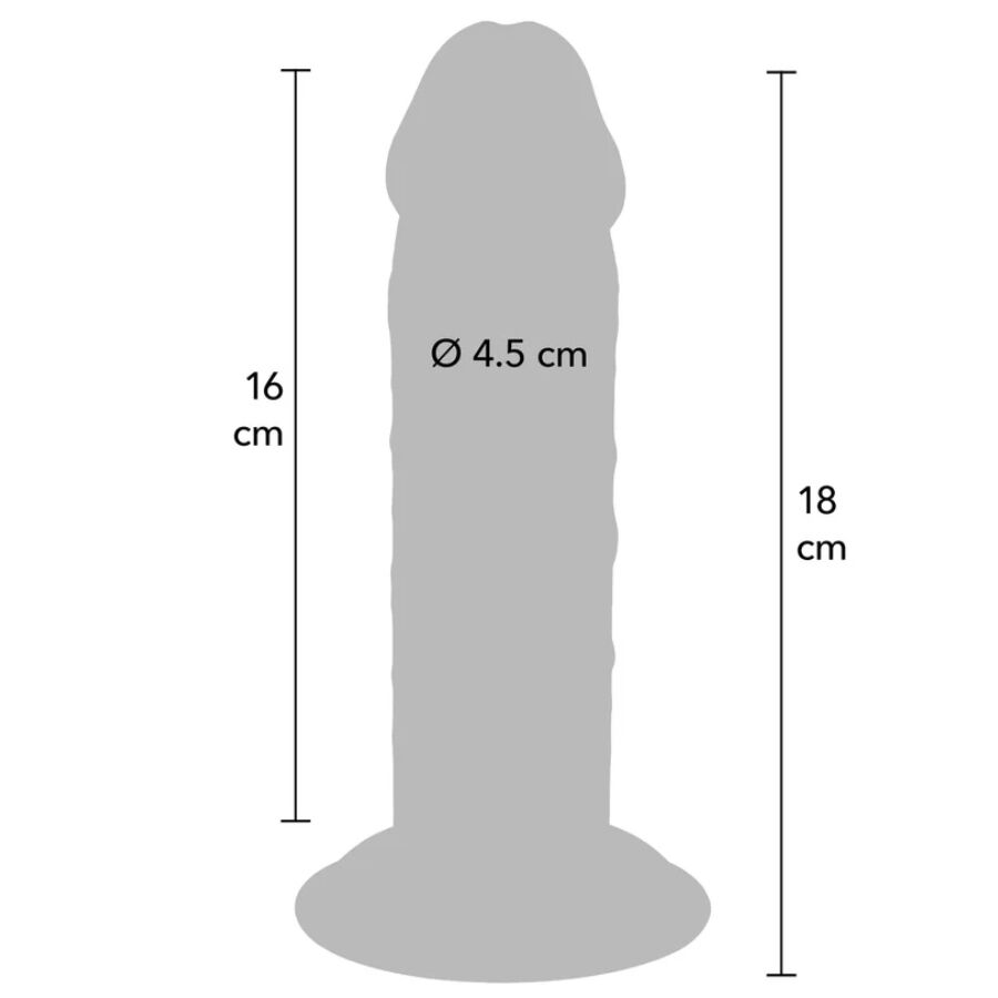 GET REAL - LUXURY THICK DOUBLE DENSITY TPE PENIS 18 CM