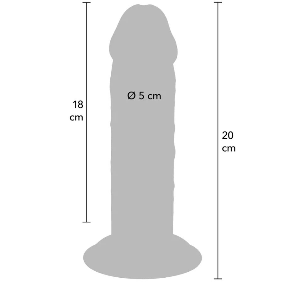 GET REAL - LUXURY THICK DOUBLE DENSITY TPE PENIS 20 CM