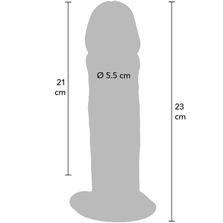 GET REAL - DELUXE THICK DOUBLE DENSITY TPE PENIS 23 CM