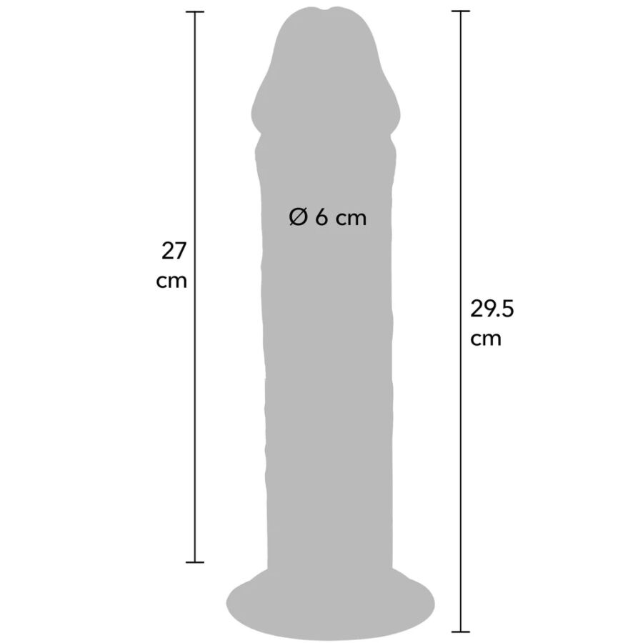 GET REAL - DOUBLE DENSITY TPE LUXURY THICK PENIS 29.5 CM