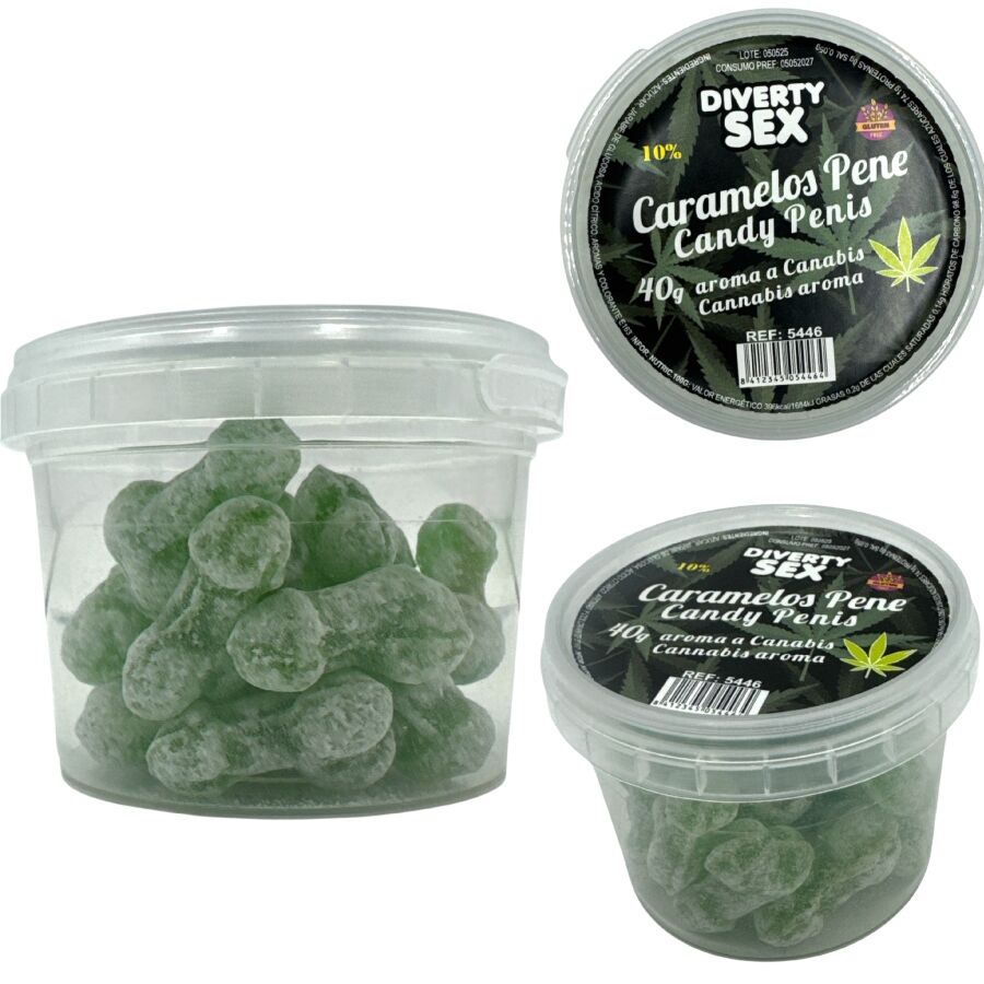 DIABLO GOLOSO - 20 CANNABIS FLAVOURED PENIS CANDIES