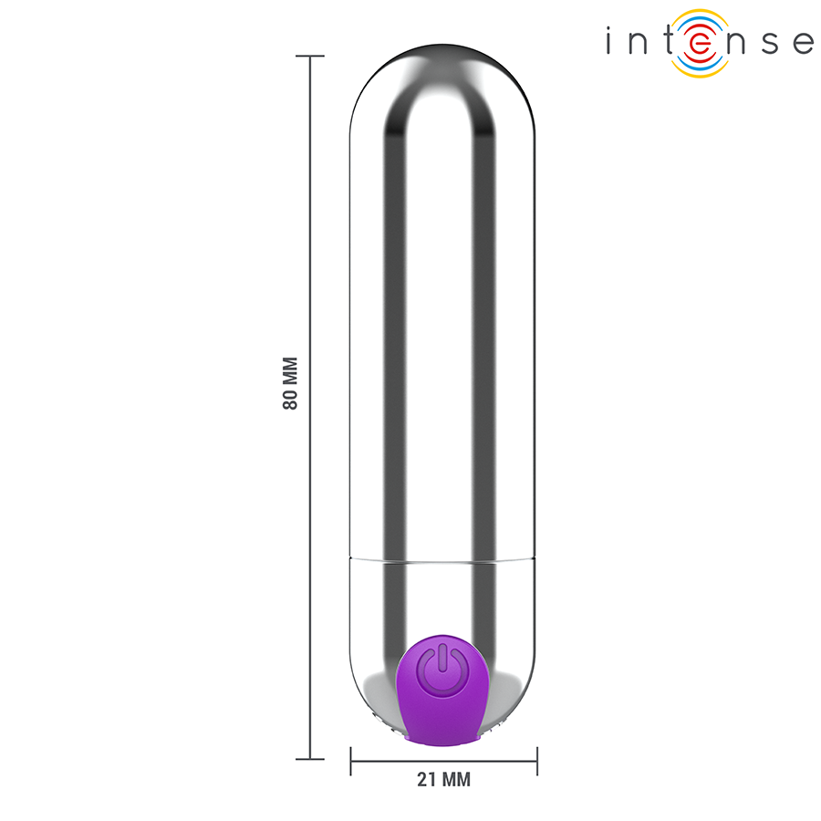 INTENSE - KAREN RECHARGEABLE VIBRATING MINI SILVER