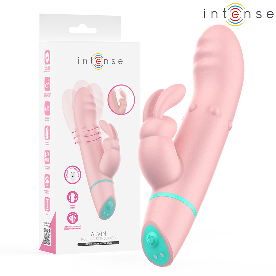 INTENSE - ALVIN RABBIT STIMULATOR AND ROTATING + OSCILLATING VIBRATOR