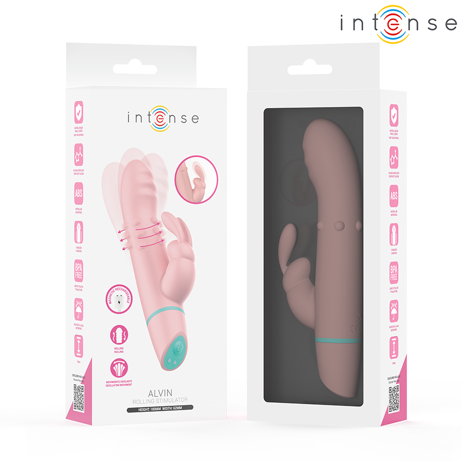 INTENSE - ALVIN RABBIT STIMULATOR AND ROTATING + OSCILLATING VIBRATOR