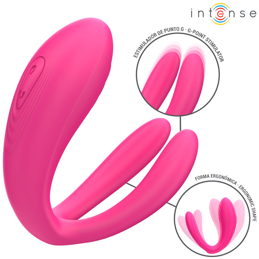 INTENSE - JULIA DOUBLE VIBRATOR WITH CLAMP STIMULATOR AND REMOTE CONTROL
