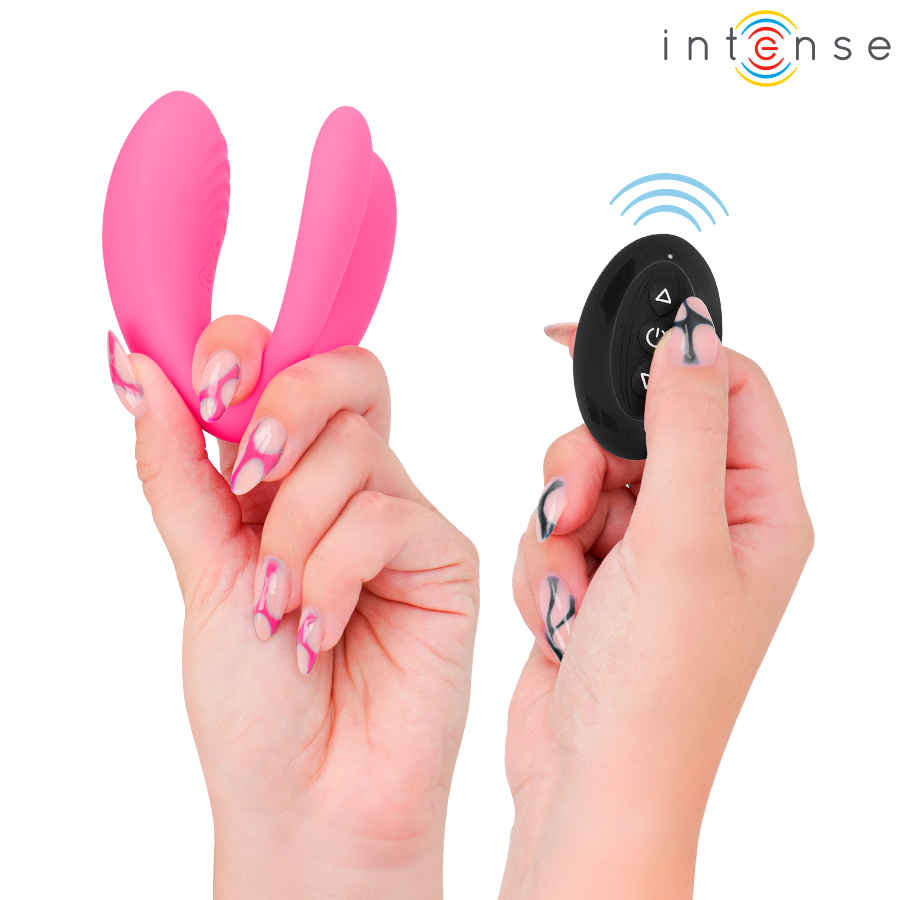 INTENSE - JULIA DOUBLE VIBRATOR WITH CLAMP STIMULATOR AND REMOTE CONTROL