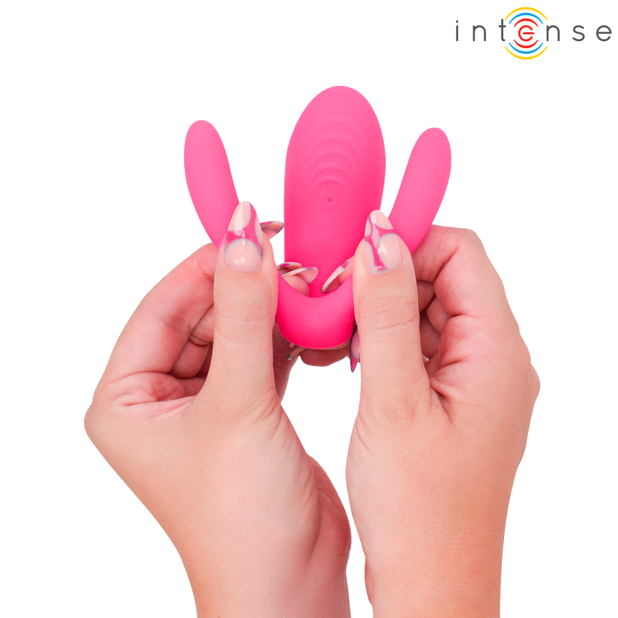 INTENSE - JULIA DOUBLE VIBRATOR WITH CLAMP STIMULATOR AND REMOTE CONTROL