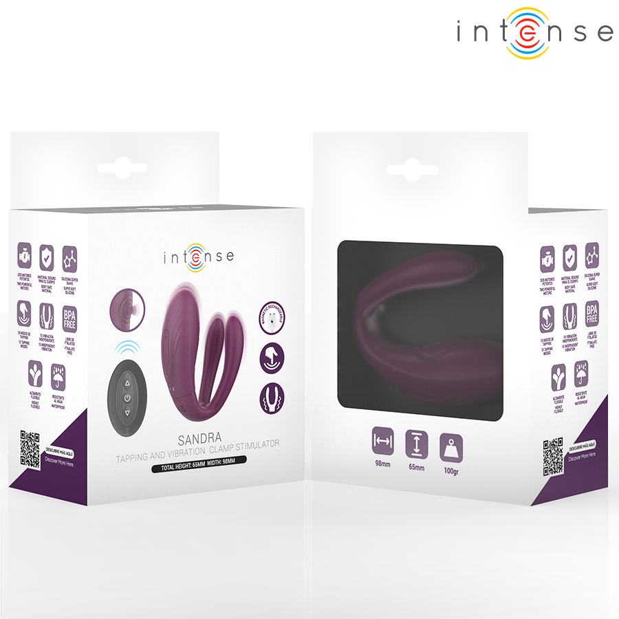 INTENSE - SANDRA TAPPING AND VIBRATION STIMULATOR WITH REMOTE CONTROL