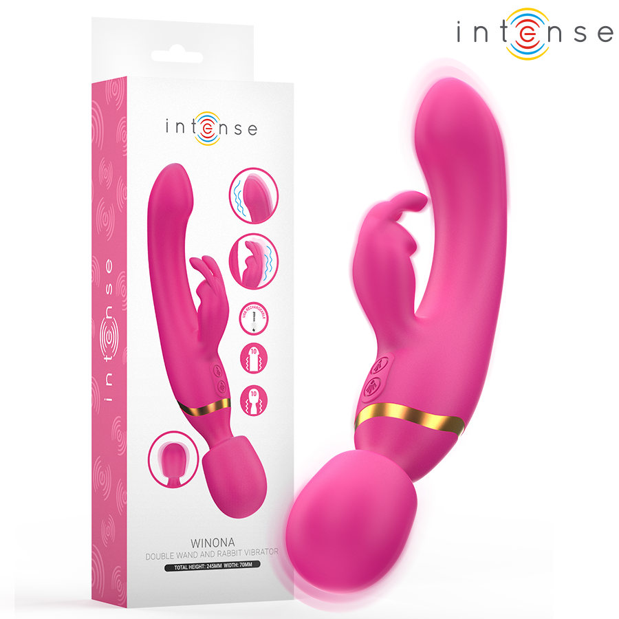 INTENSE - WINONA RABBIT AND WAND DOUBLE VIBRATOR