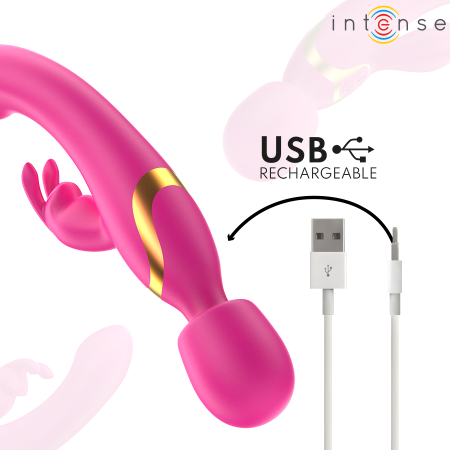 INTENSE - WINONA RABBIT AND WAND DOUBLE VIBRATOR