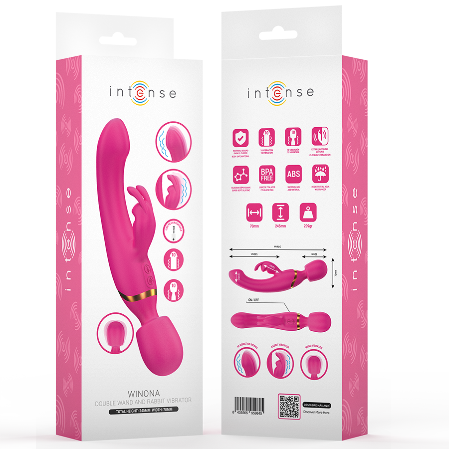 INTENSE - WINONA RABBIT AND WAND DOUBLE VIBRATOR