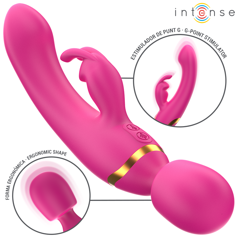 INTENSE - WINONA RABBIT AND WAND DOUBLE VIBRATOR